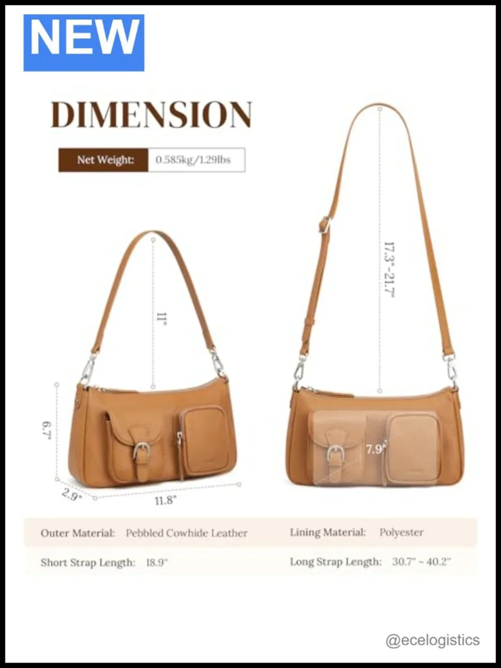 Leather Hobo Bag Women Crossbody Shoulder Purse Handbag